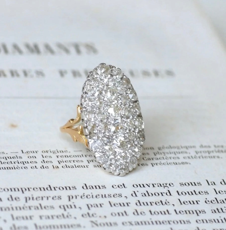bague marquise diamants galerie penelope