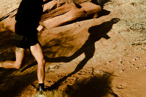 Logan running desert