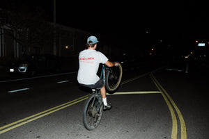 Adam Talan on a bike
