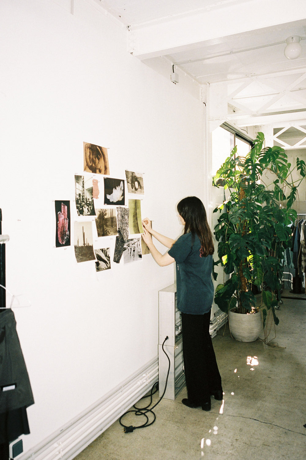 Anne working in the office