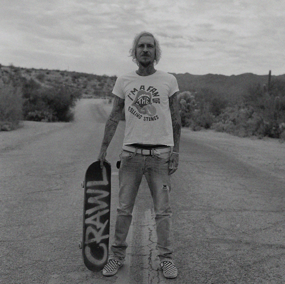 Ragdoll with his skateboard