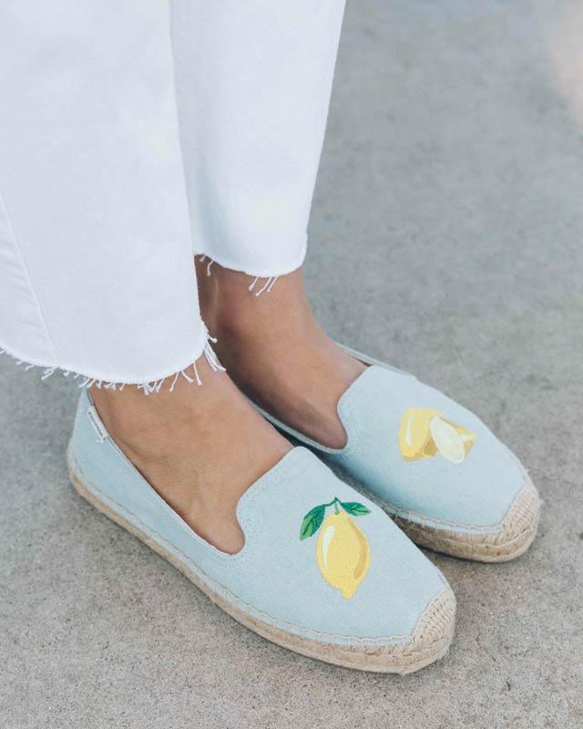 Lemon Platform Smoking Slipper 