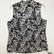 Alfani woman black and white floral print scoop neck blouse size 2X