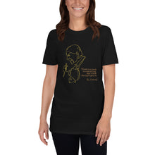 Load image into Gallery viewer, LEONARD COHEN &quot;There is a crack in everything&quot; Line Drawing Short-Sleeve Unisex T-Shirt