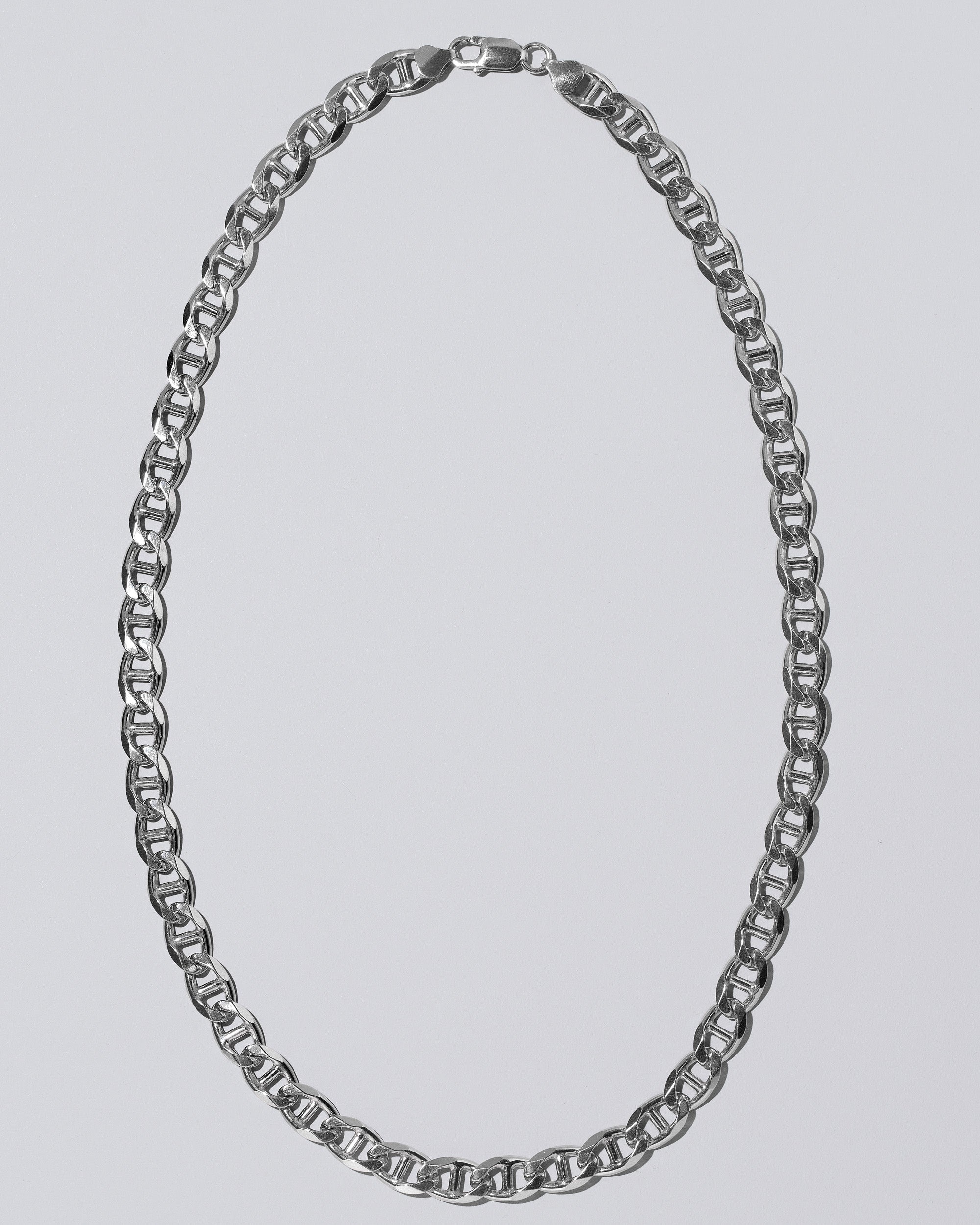 14k Yellow & White Gold Diamond Cut Mariner Chain Necklace 18