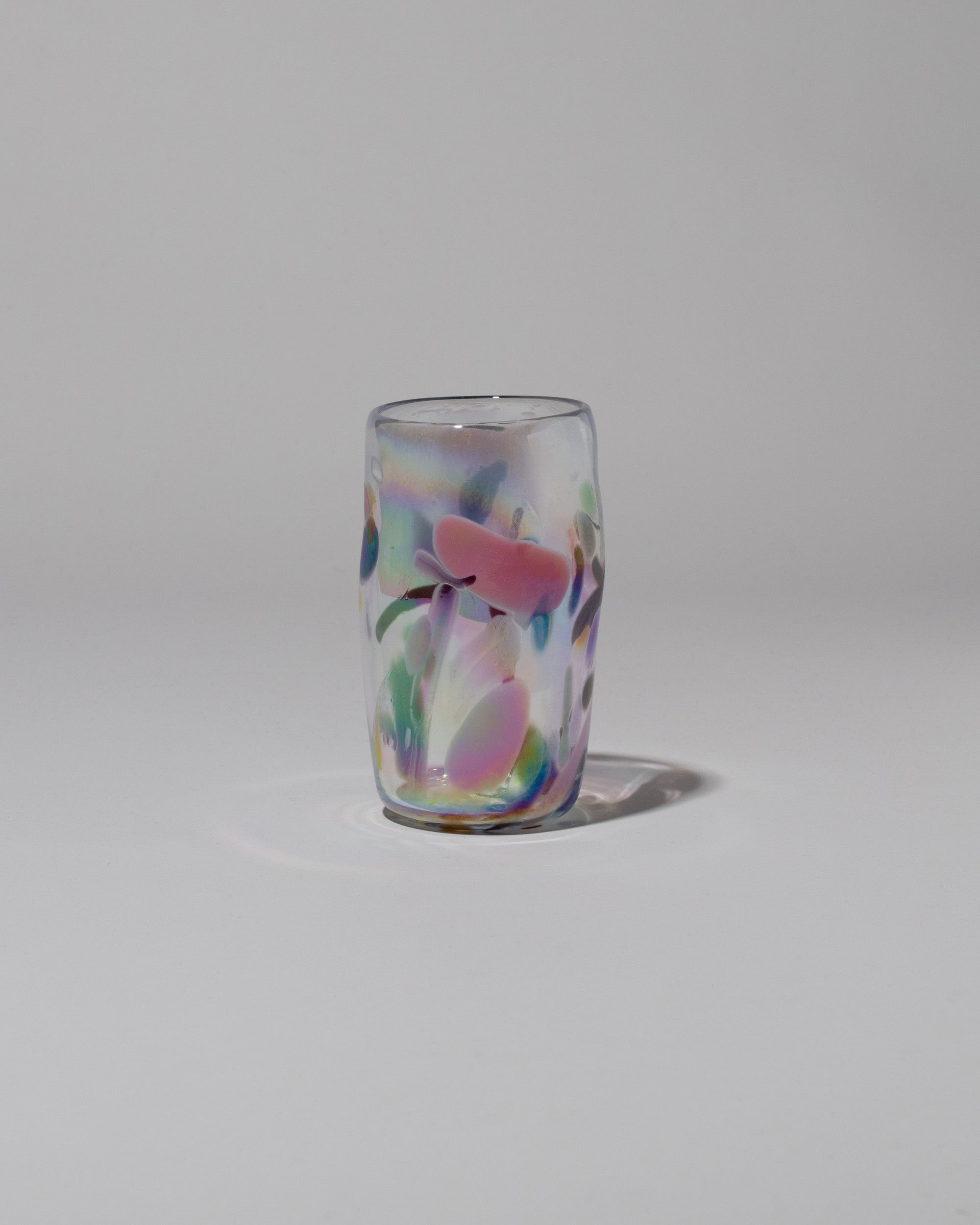 Glass Tumbler - Glass Tumbler with Straw | Marley's Monsters Peach Blossom / Complete Tumbler