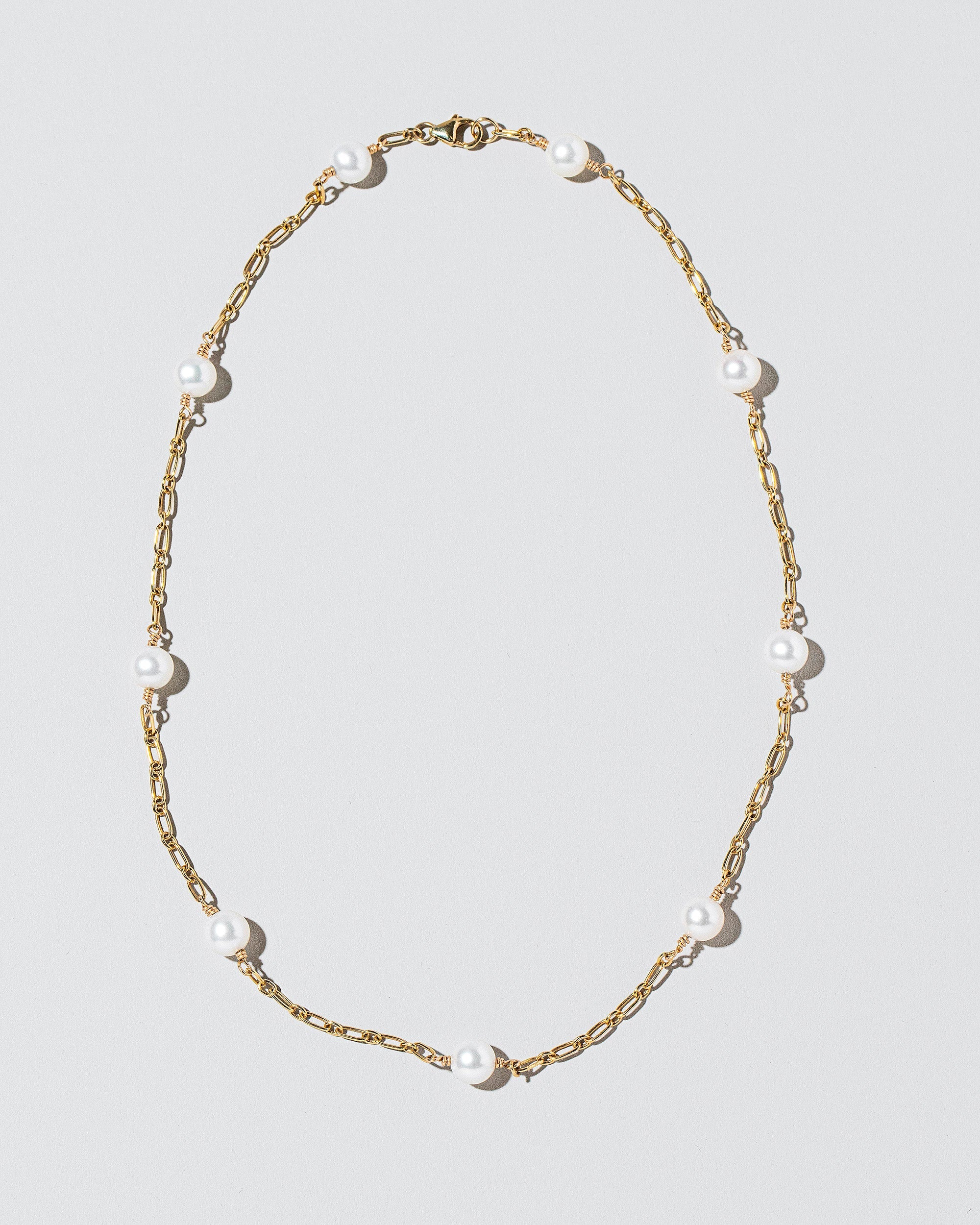 Braided Zipper Pearl Collar Necklace | Mociun