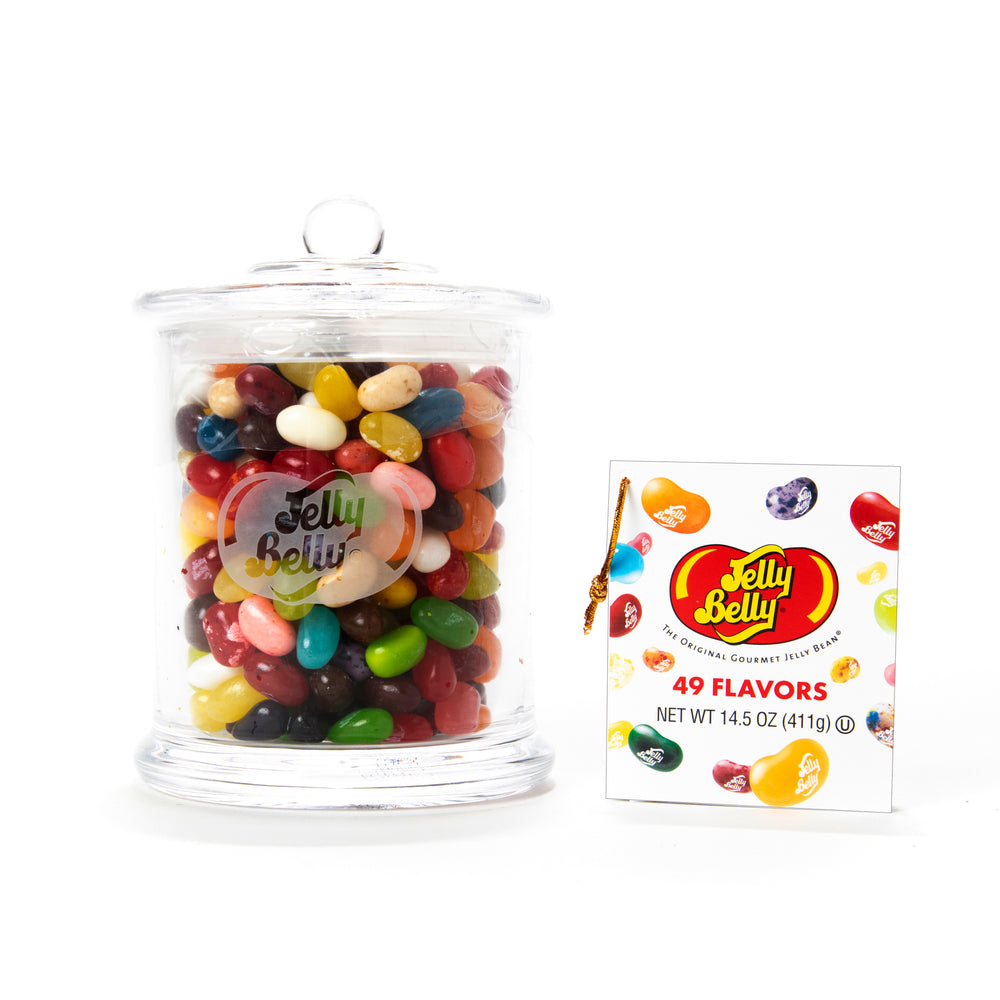 Jelly Belly 49 Flavors Classic Jar, 14.5 oz. Helping Hand Gift Shop