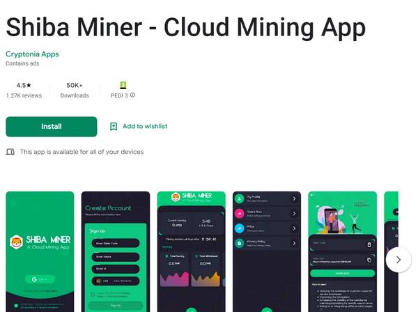 ciaomarkets | Aplicación SHIBA MINER de Cryptonia Apps | COMERCIO DE CRIPTOMONEDAS