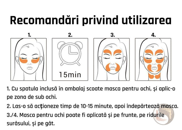 PETITFEE GOLD mască hidrogel pentru ochi hidratantă și relaxantă cu ginseng Recomandări privind utilizarea