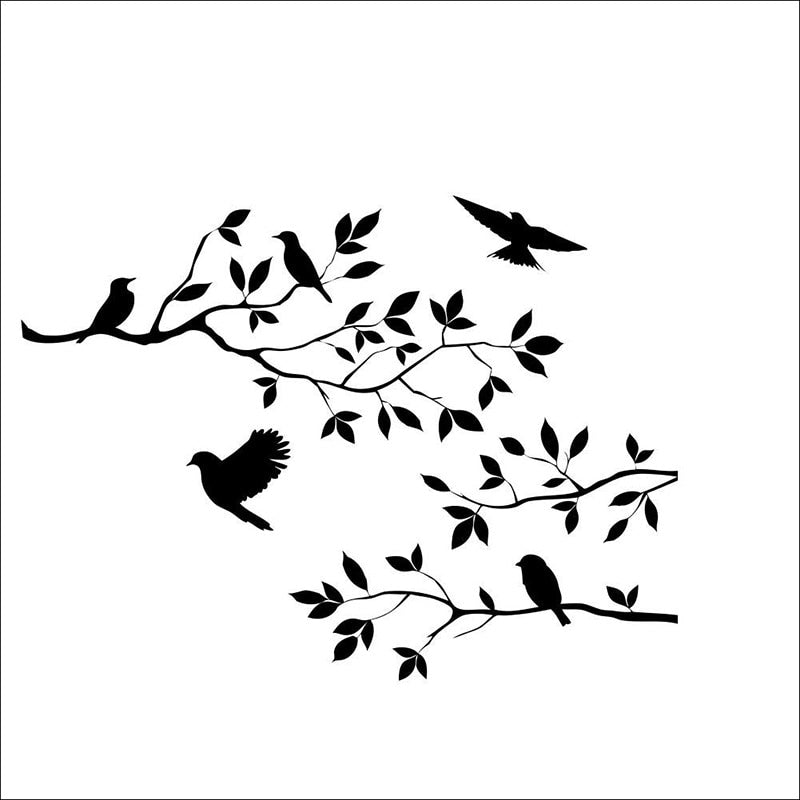 Tree Branch & Bird Wall Decal