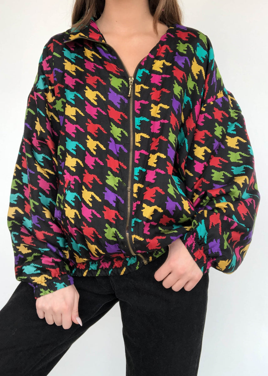 Rainbow Houndstooth Jacket – Retro and Groovy