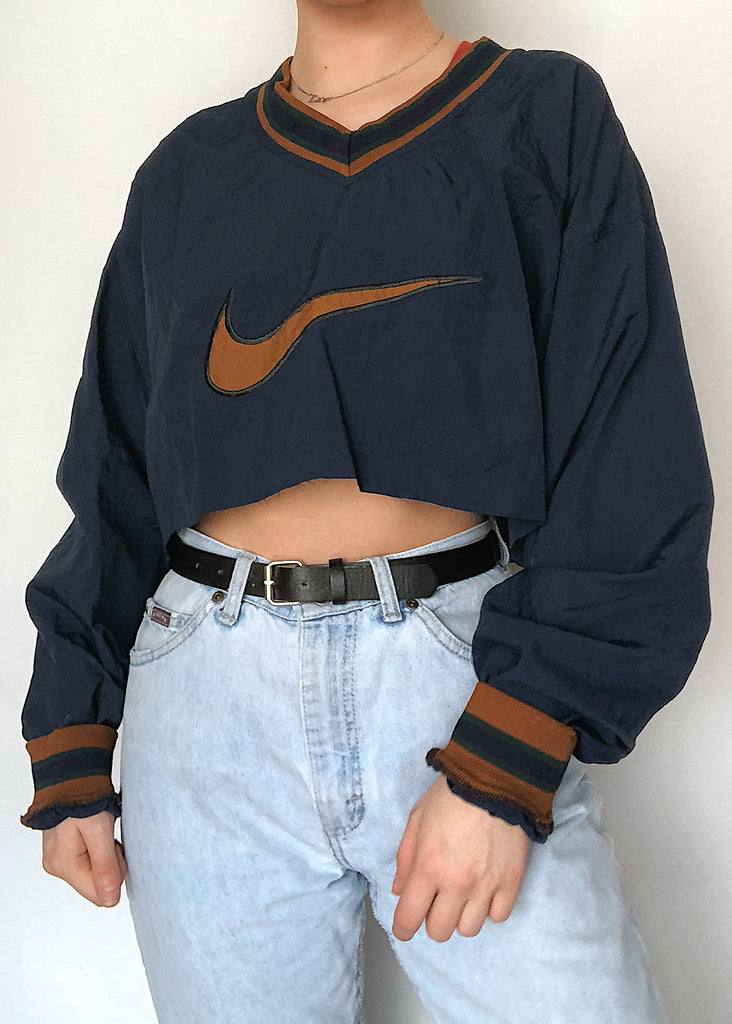 nike windbreaker cropped