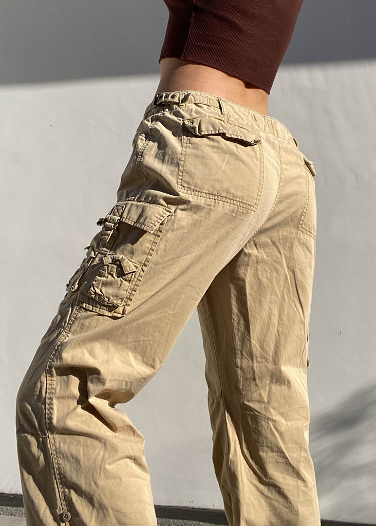 Y2k Express Tan Cargo Pants (Sz 12) – Retro and Groovy