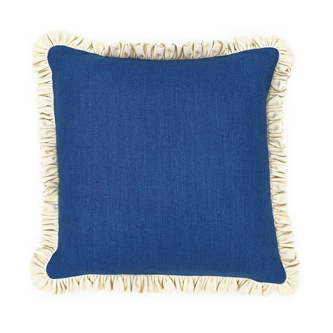 Linwood | Cushions | Square Ruffle | Cobalt