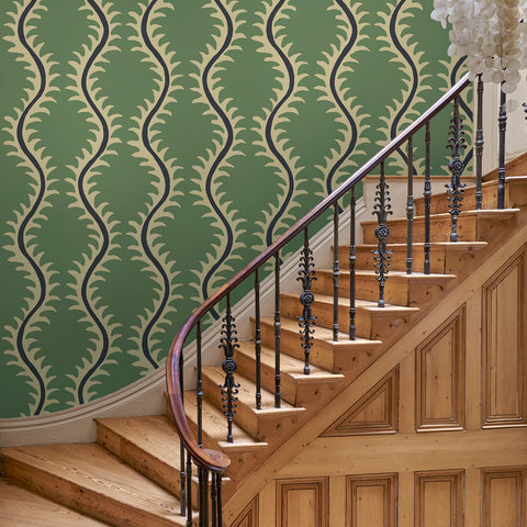 Linwood Fabric | Wallpaper | Helter Skelter | Sage