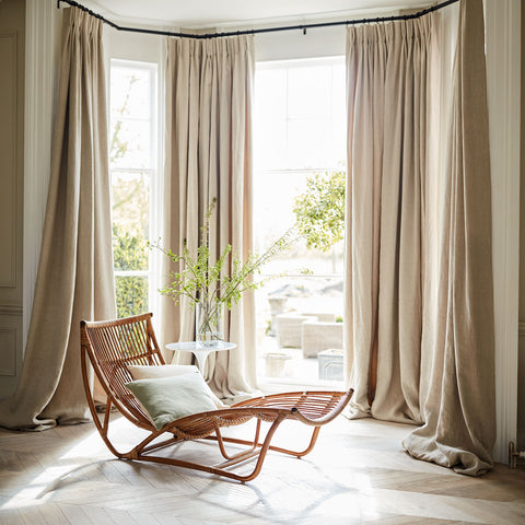 Elba Linen Curtains/Linwood