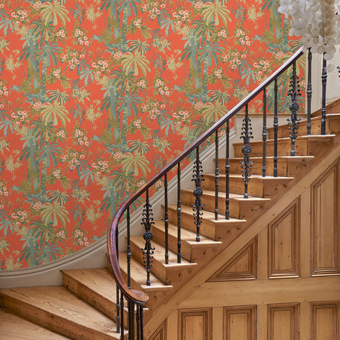 Little Greene Paradise Pink Wallpaper - Decor from Period Property