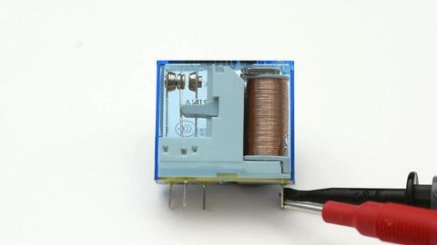 relay attached to a test lead