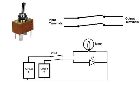DPST switch and schematic