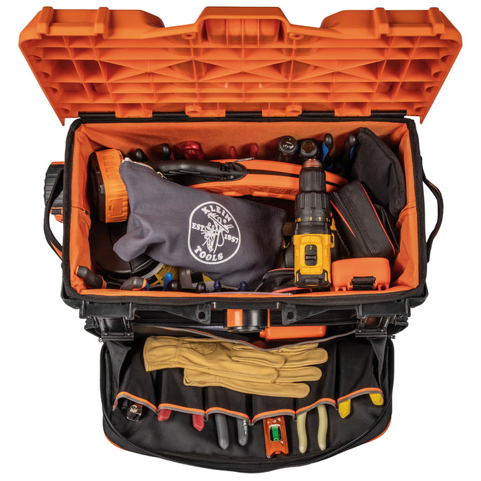 Klein Tools 55473RTB Tool Box, Rolling Tool Bag on Wheels with High Cl ...