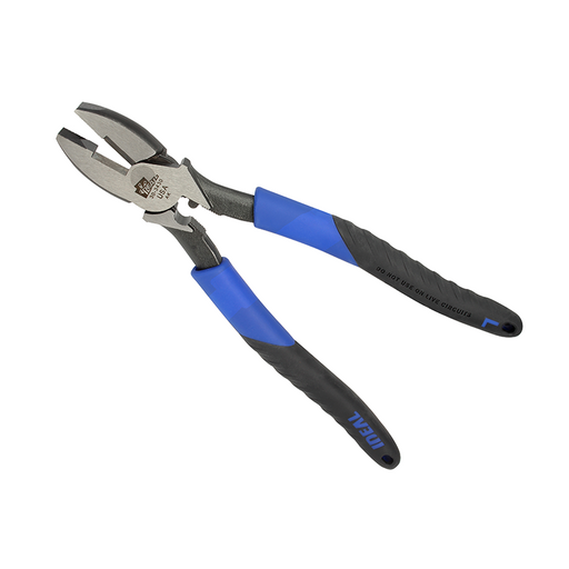 Ideal 30-435 9-1/2 Linesman Plier w/New England Nose, Crimping Die, & —