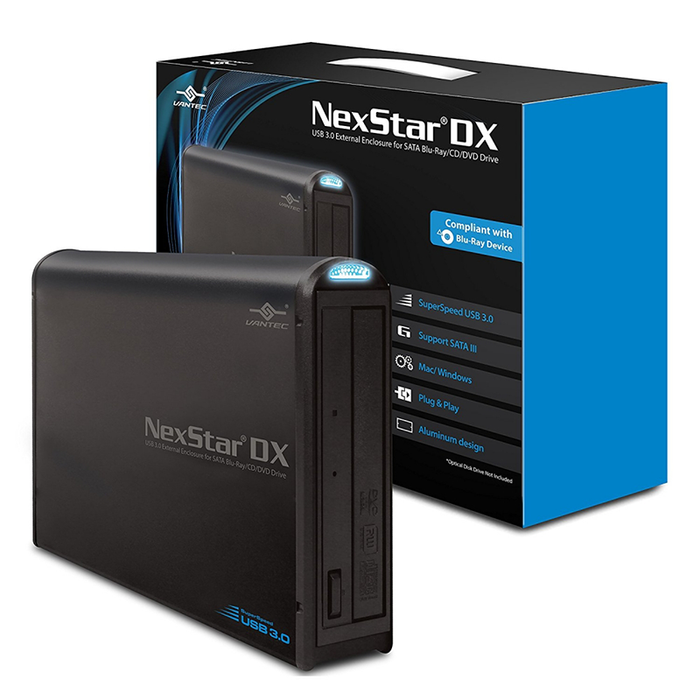 Vantec NST-536S3-BK NexStar External Optical Drive Enclosure — EIO.com