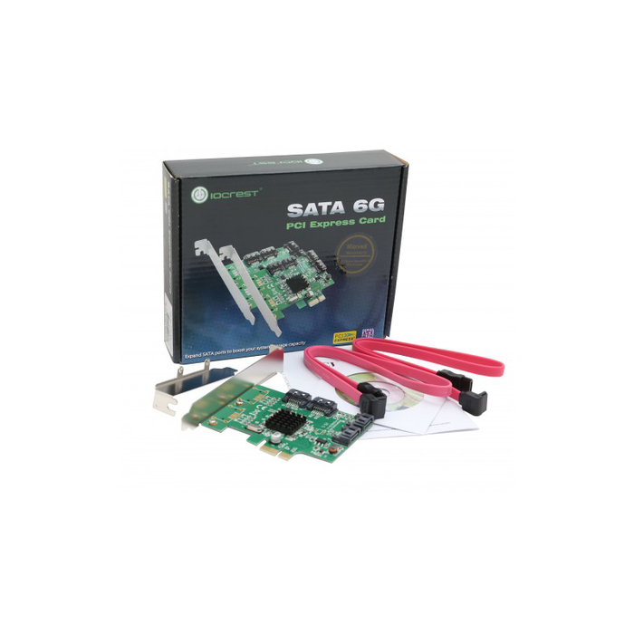 lighed Gøre en indsats matrix Syba SI-PEX40064 4 Port SATA III PCI-e 2.0 x1 Card — EIO.com