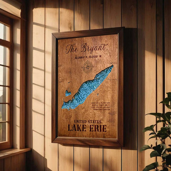 Handreamy’s wooden lake maps aren’t just beautiful—they’re also meaningful