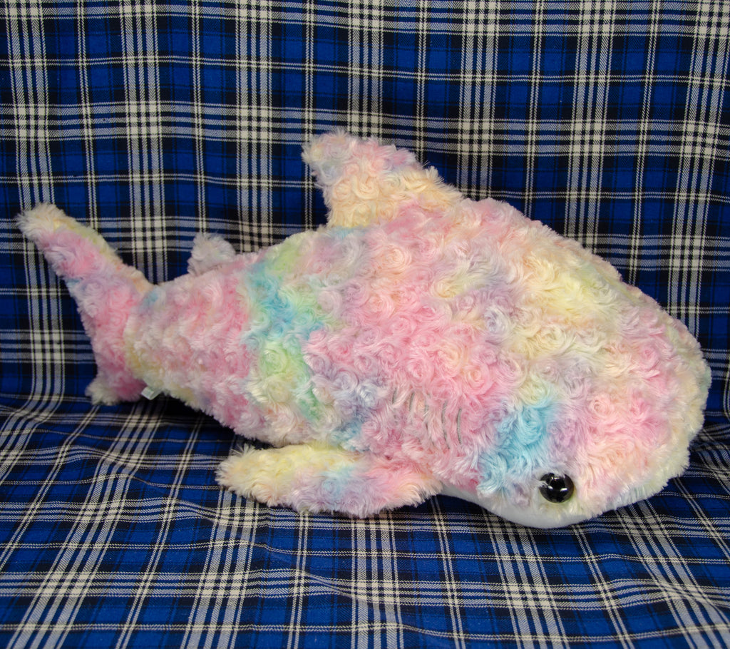 rainbow shark plush