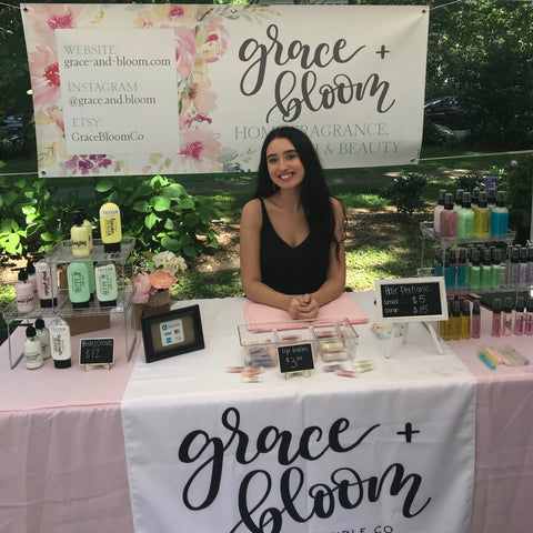 Sierra in the Grace + Bloom booth