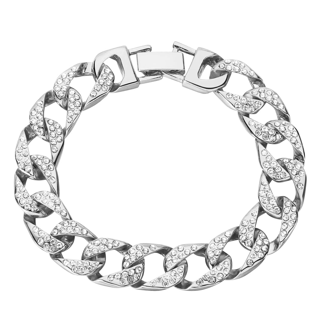 Silver Curb Link Bracelet – NameBranFam
