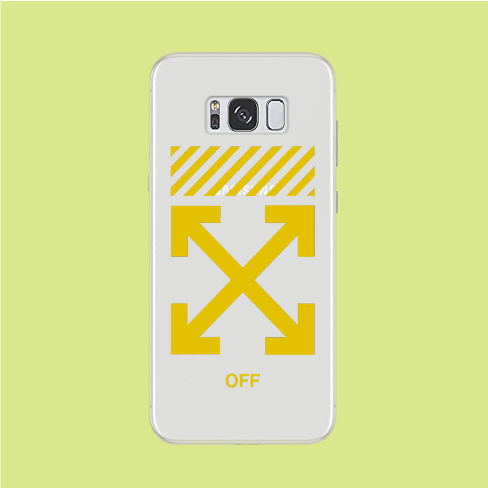Off White Flash Samsung Galaxy Plus Clear Case – cleverny