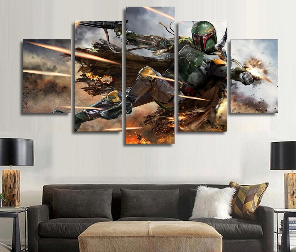 boba fett wall art