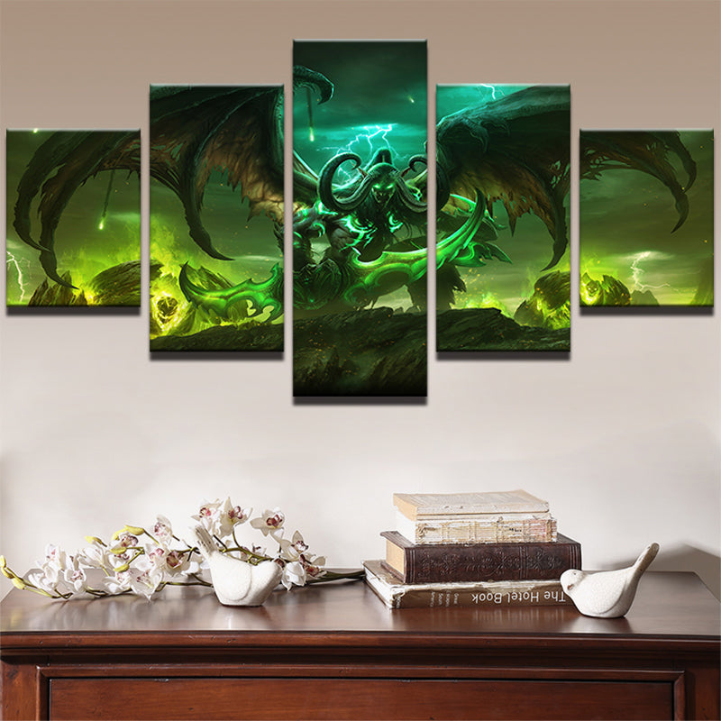 Game World Of Warcraft Wall Art Decor Canvas Printing Blueartdecor
