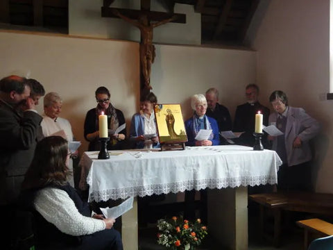 Companions of Julian in the shrine in 2009