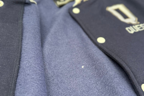 Cotton Fleece Varsity Jacket With No Lining – The Stitchory