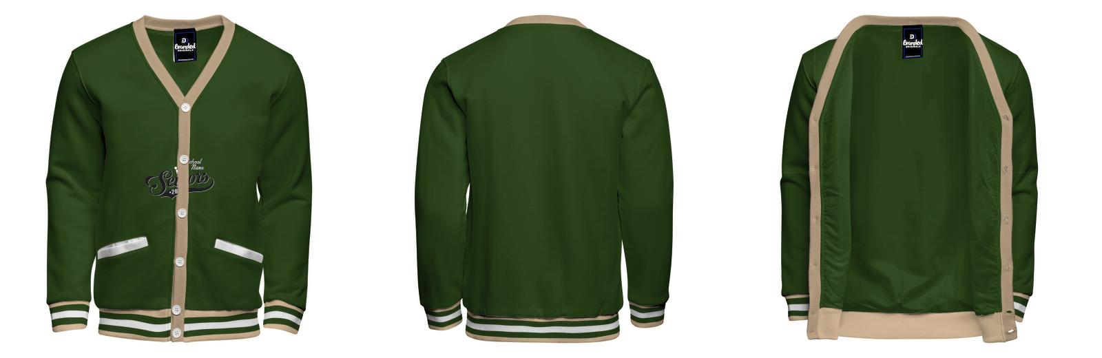 Fleece Varsity Cardigan With No Lining - Branded Originals product image