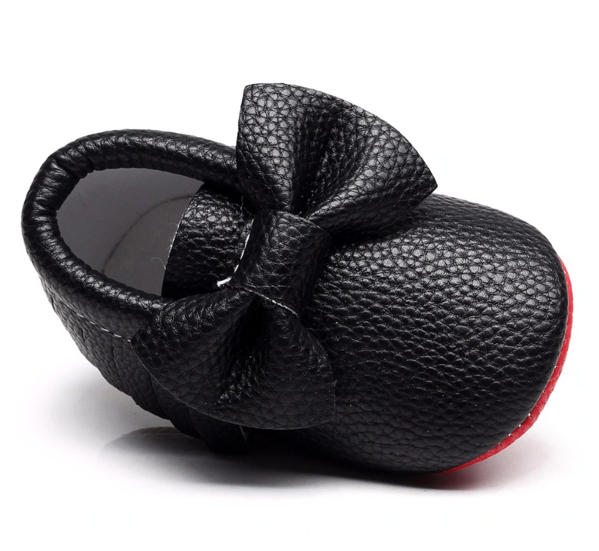 Red Bow Black Red Bottom Baby Shoe – Baby Feet