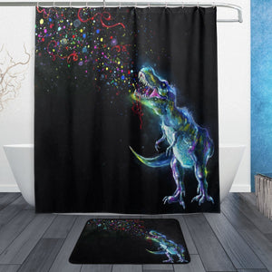 dinosaur shower curtain fabric