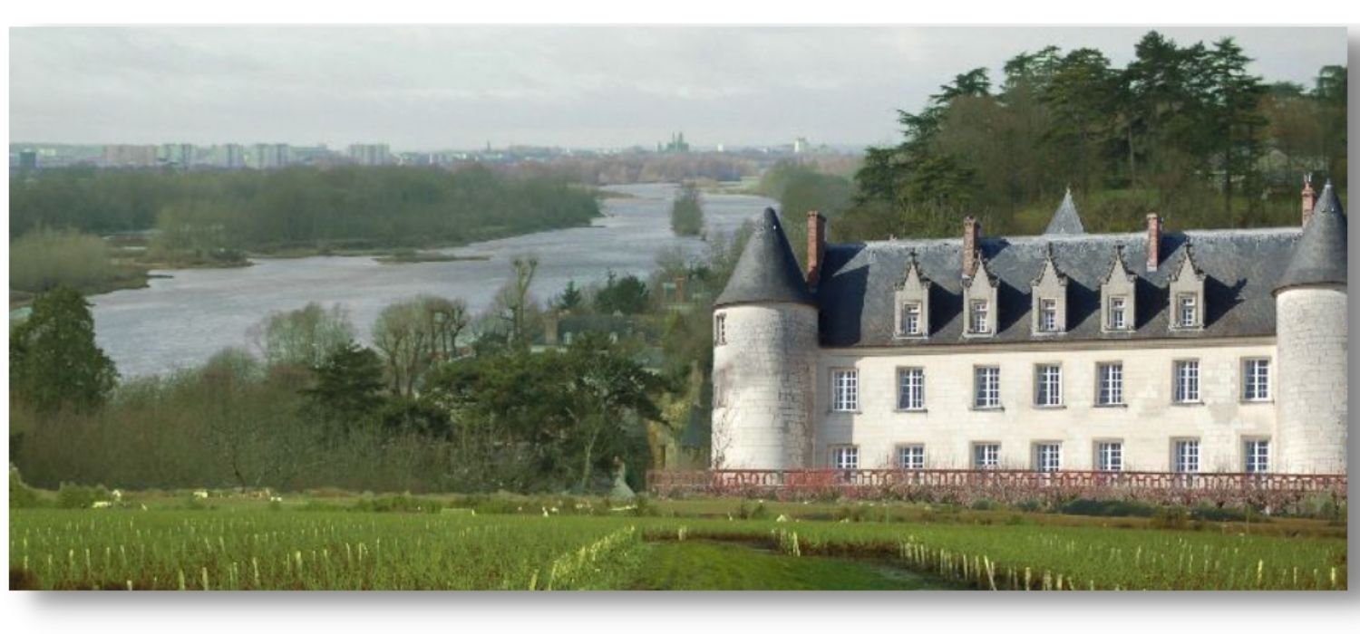 Chateau Moncontour by the river of Loire Valley