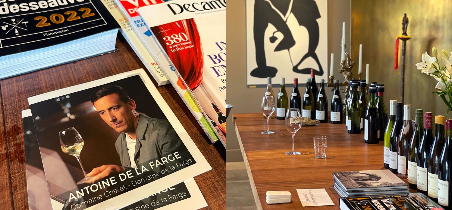現時法國最炙手可熱的釀酒師 Antoine de la Farge ，曾被不少著名酒評雜誌訪問。