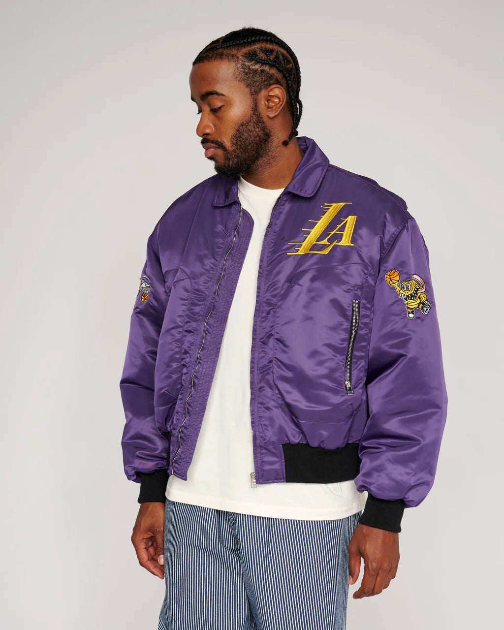 Brain dead split varsity jacket discount