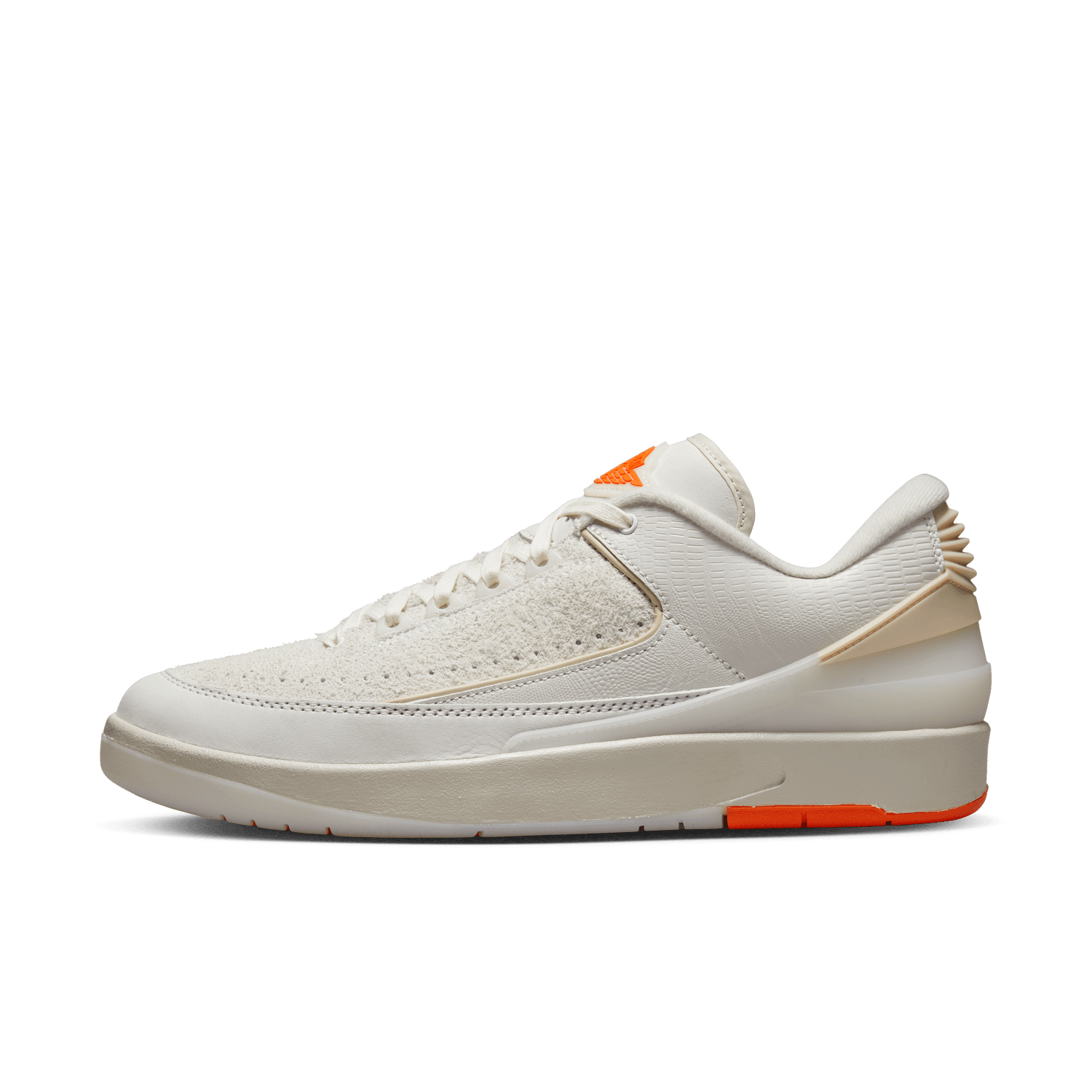 W AIR JORDAN 2 RETRO LOW TITAN - SAIL / SAFETY ORANGE