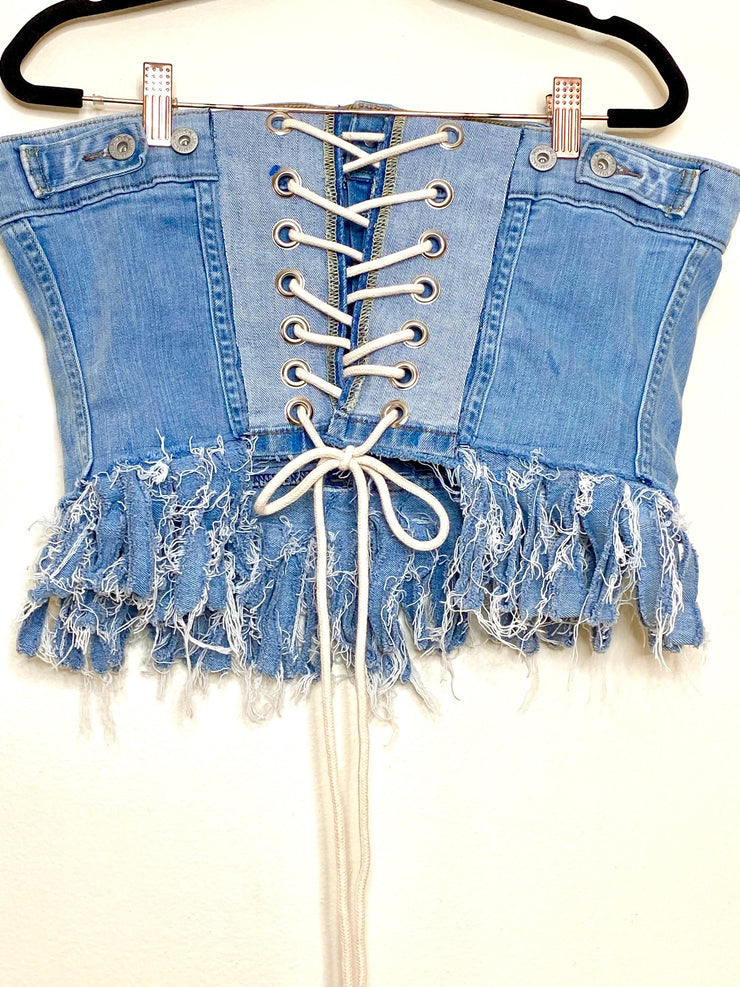 LEVIS Fringe Lace Up Corset – ReLuxe NYC