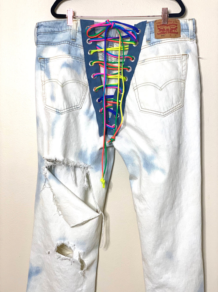 LEVIS Back Rainbow Lace Up Jeans – ReLuxe NYC