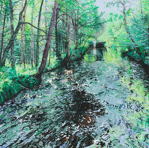 Breehan James painting: Woods Creek