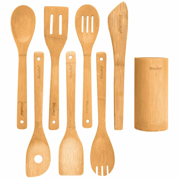 BOKALAKA Wooden Spoons for Cooking, Wooden Utensils for Cooking 7