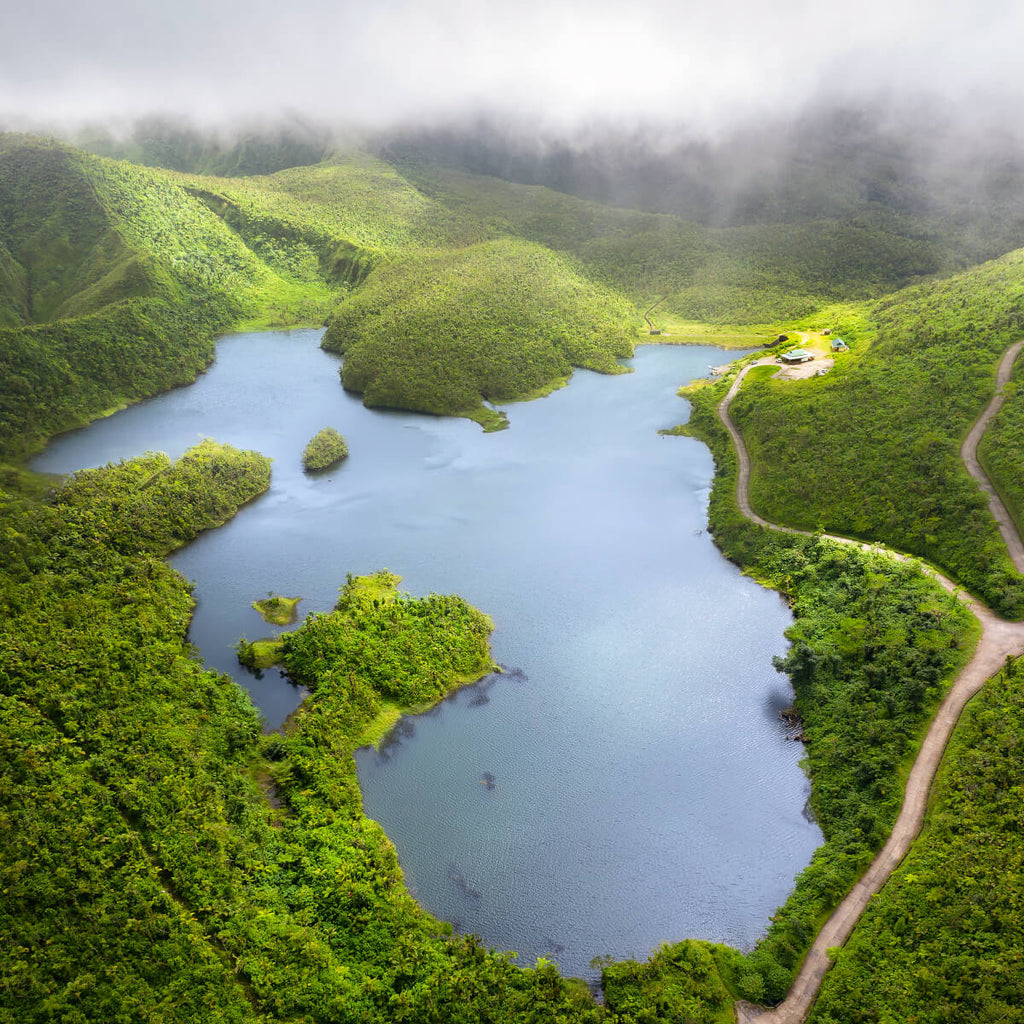 Green and Blue at Freshwater Lake