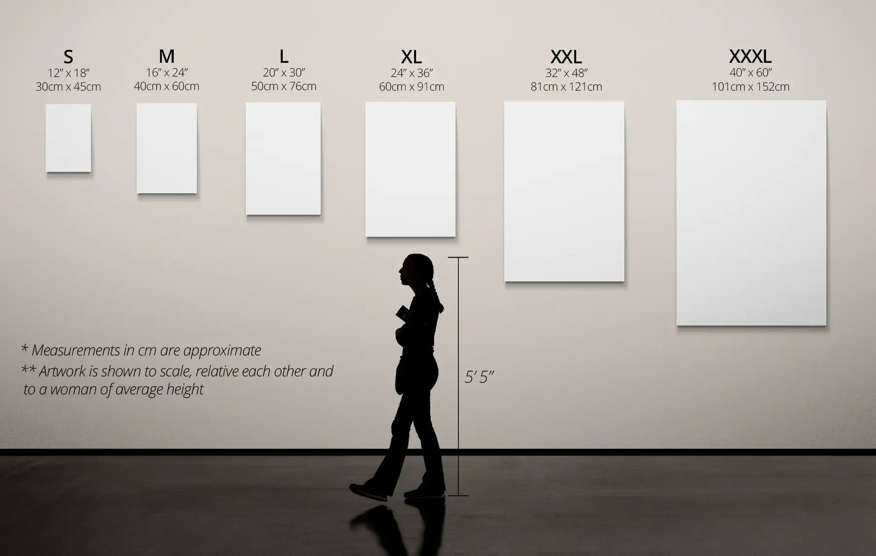 Yuri A Jones Size Chart B